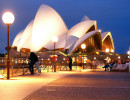 nsw opera house at night